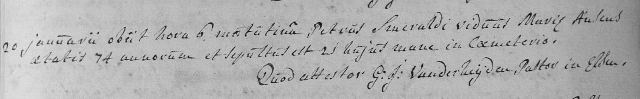 Document de décès de Pierre SMERALDI