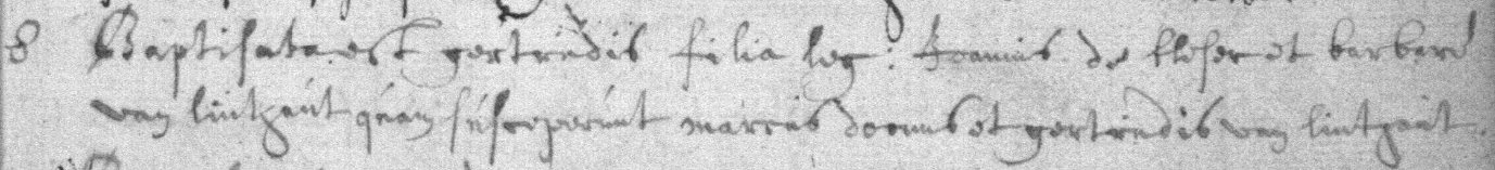 Acte de naissance de Gertrudis DE BLESER