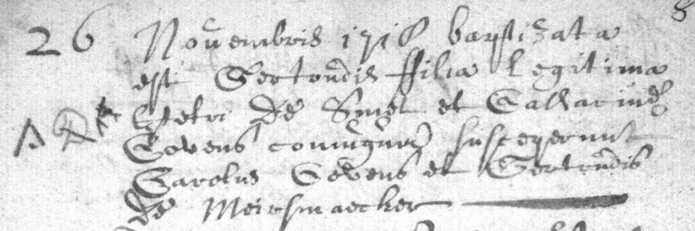 Acte de naissance de Gertrude DE SMETS (De Smeth)