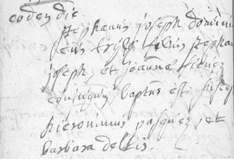 Acte de naissance de Marie Joseph DELISSE