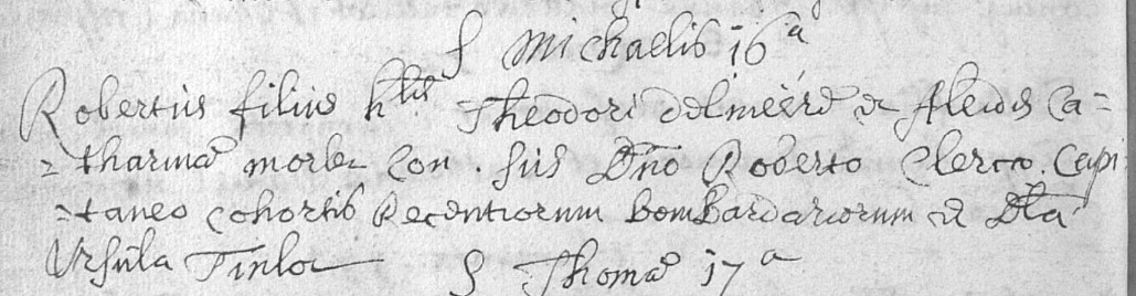 Acte de naissance de Robert DELMEER