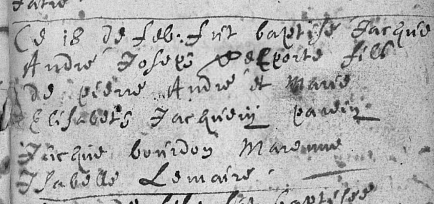 Acte de naissance de Jacques André DELPORTE