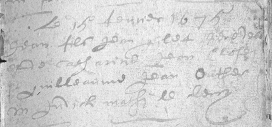 Acte de naissance de Jean Gilles DUBOIS