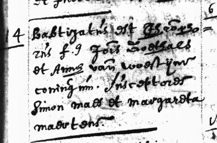 Acte de naissance de Christophorus GOETHALS