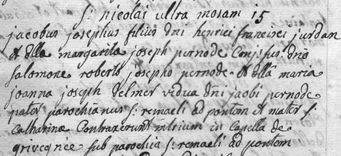 Acte de naissance de Jacques Joseph JURDAN