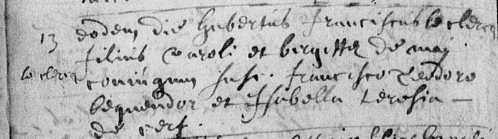 Acte de naissance de Hubert François LECLERCQ