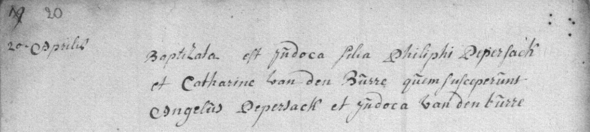 Acte de naissance de Josine PEPERSACK