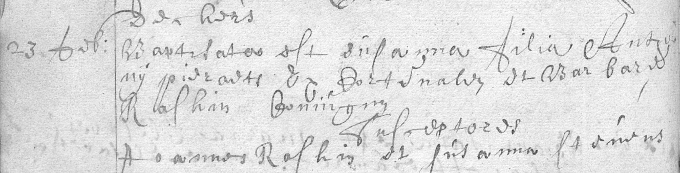 Acte de naissance de Suzanne PIERAERTS