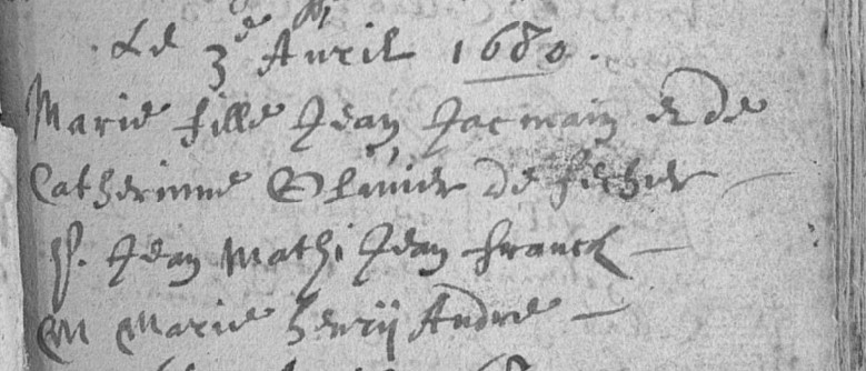 Acte de naissance de Marie RANDACH