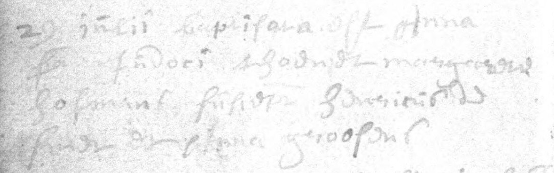 Acte de naissance de Anna THOEN