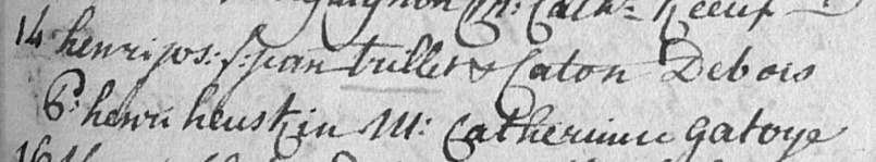 Acte de naissance de Henri Joseph TRILLET