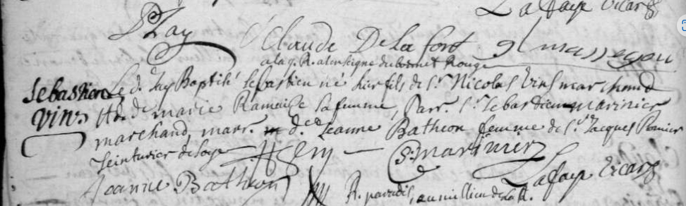 Acte de naissance de Sébastien VIN