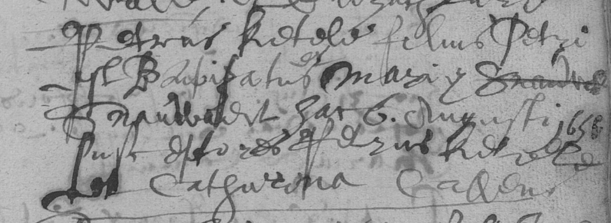 Acte de naissance de Petrus KETELS