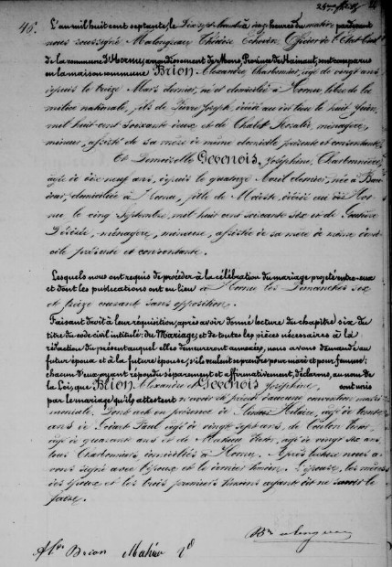 Document Mariage : 17 NOV 1870 à 7301 - Hornu (BE)