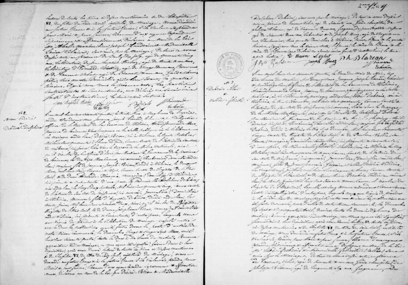 Document Mariage : 30 MAR 1864 à 7370 - Wihéries (BE)