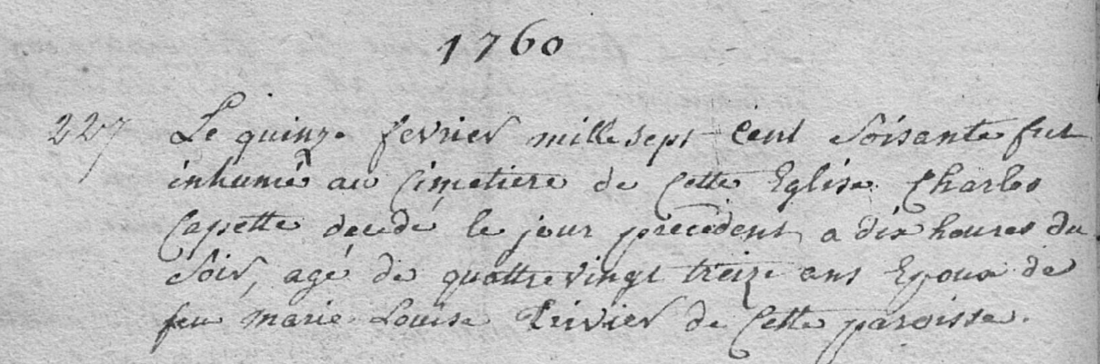 Acte de naissance de Charles CAPETTE