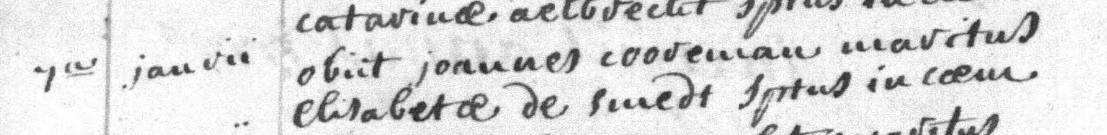 Document de décès de Joannes COOREMAN