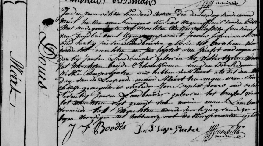 Document de décès de Jean Baptiste D OURS 