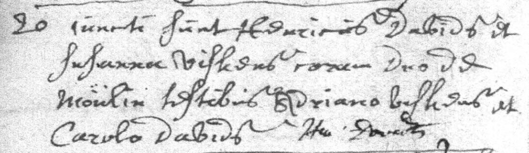 Document numérisé de mariage