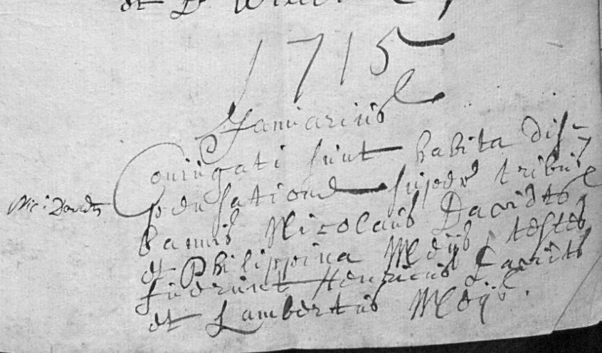 Document numérisé de mariage