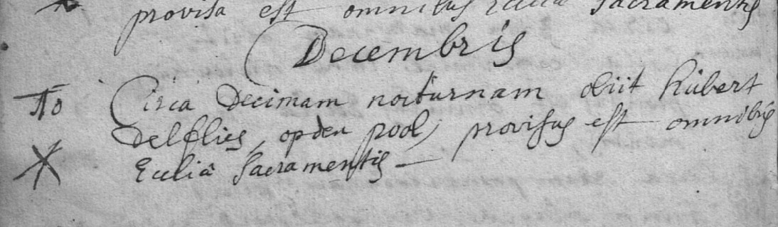 Acte de naissance de Huberti DELFLIES