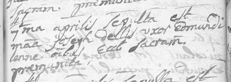 Document de décès de Marie Joseph DELISSE