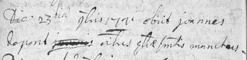 Document de décès de Jean DEPONT