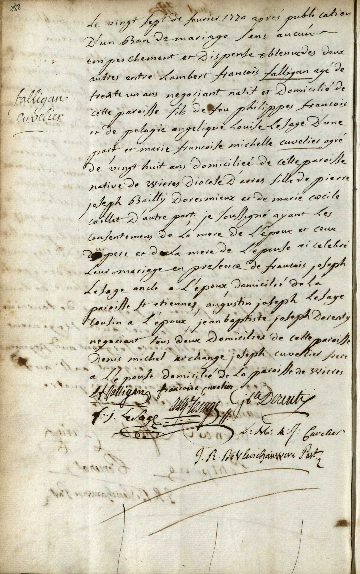 Document numérisé de mariage