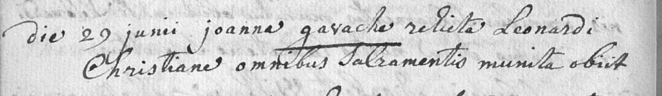 Acte de naissance de Jeanne GAVAGE