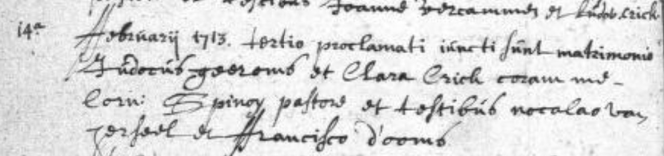 Document numérisé de mariage