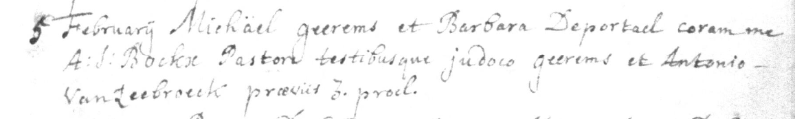 Document numérisé de mariage