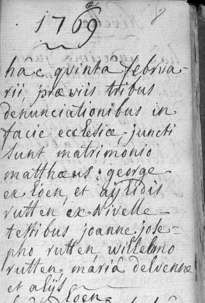 Document numérisé de mariage