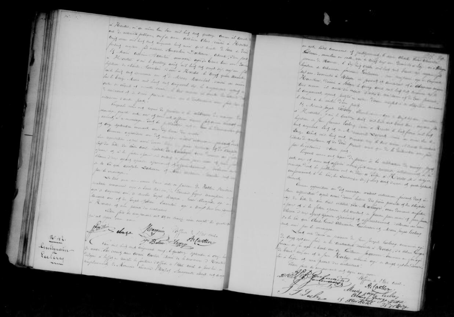 Document numérisé de mariage