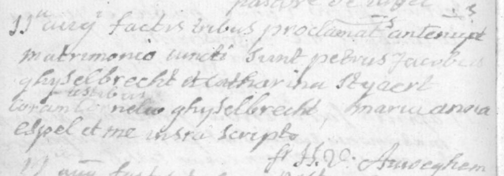 Document numérisé de mariage