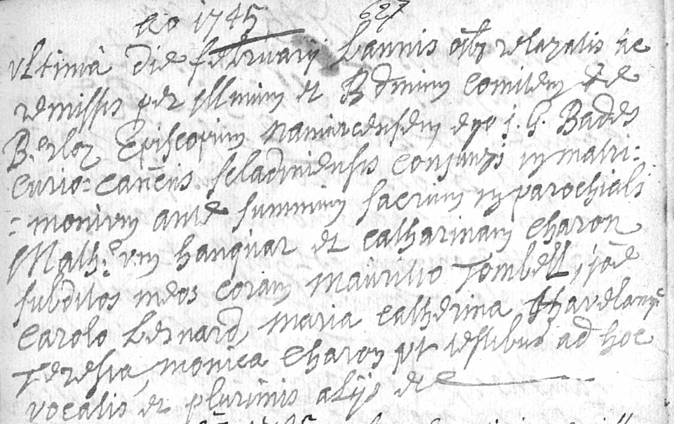 Document numérisé de mariage