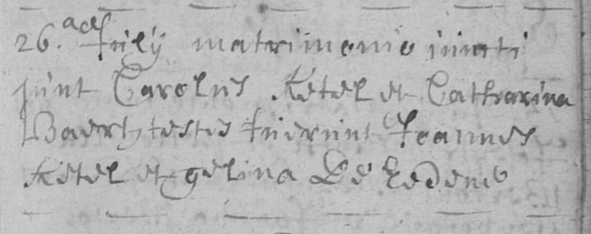 Document numérisé de mariage