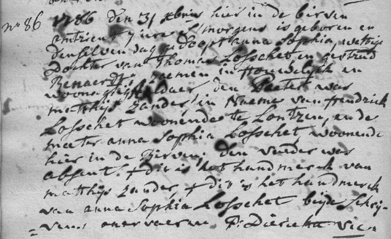 Acte de naissance de Anne Sophie LASCHET