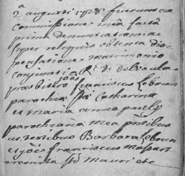 Document numérisé de mariage