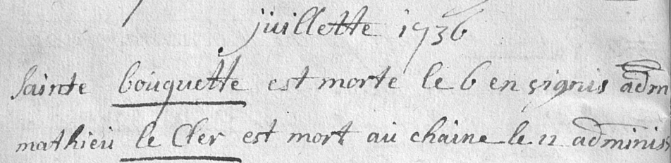 Acte de naissance de Mathieu LECLERCQ