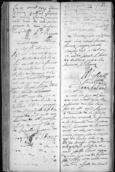 Document numérisé de mariage