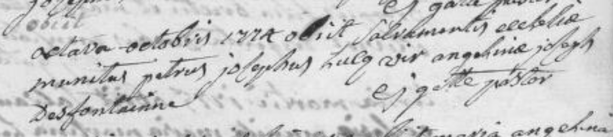 Document de décès de Pierre Joseph LUCQ