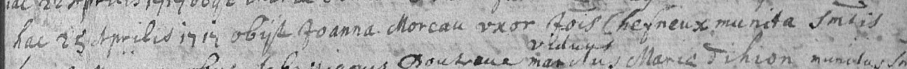 Acte de naissance de Jeanne MOREAU