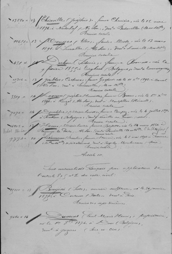Document de décès de Paul Marie Henri DUMONT
