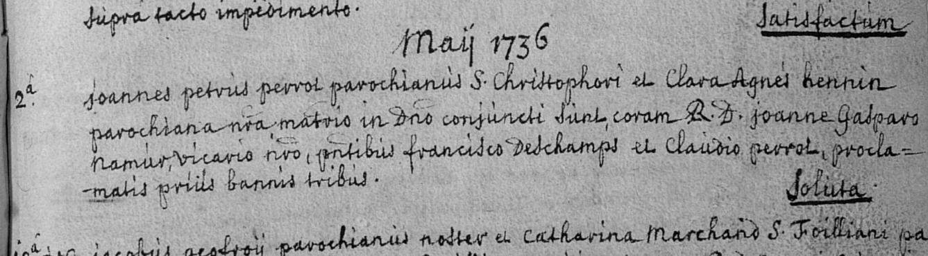 Document numérisé de mariage