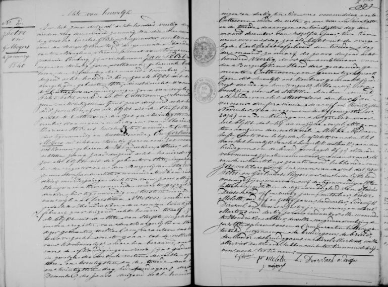 Document numérisé de mariage