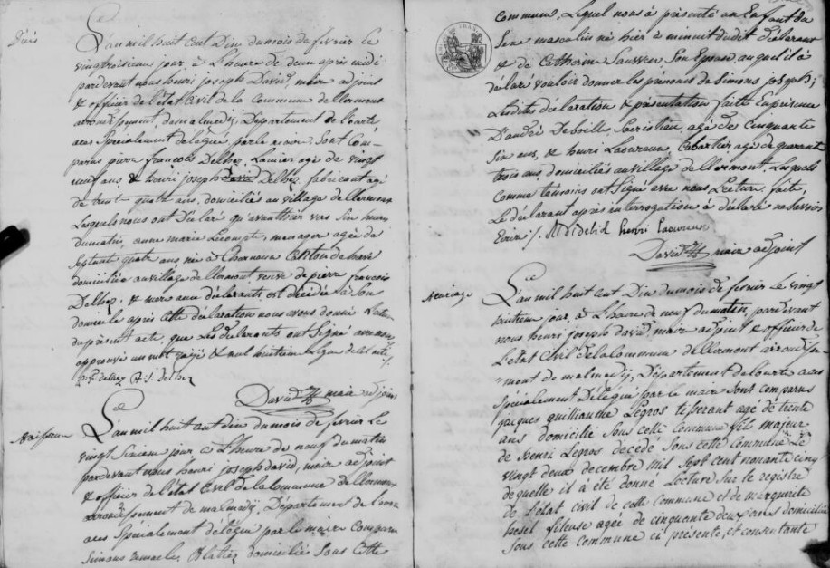 Acte de naissance de Simon Joseph REMACLE