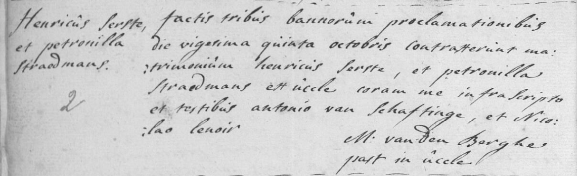 Document numérisé de mariage