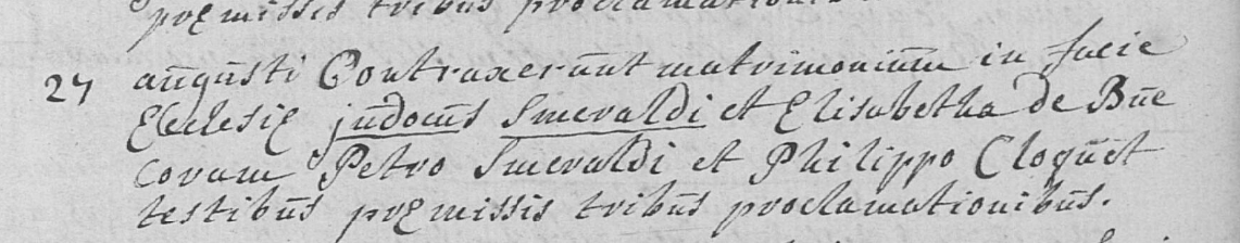 Document numérisé de mariage