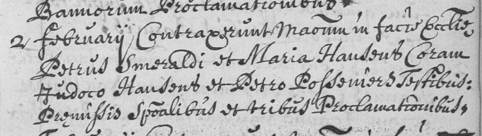 Document numérisé de mariage