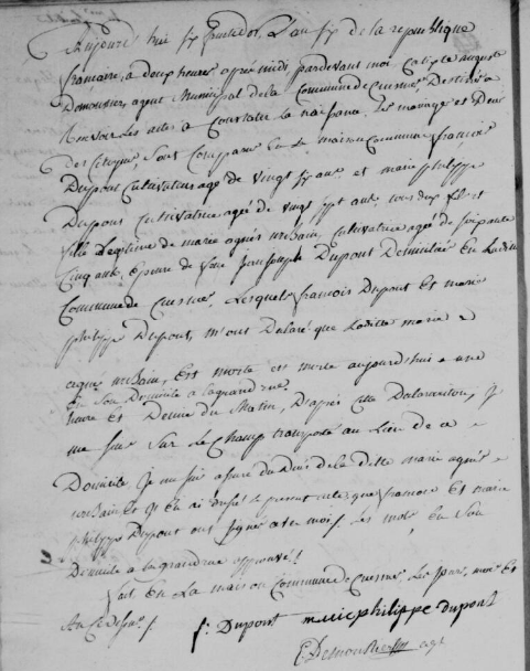 Document de décès de Marie Agnés urbain